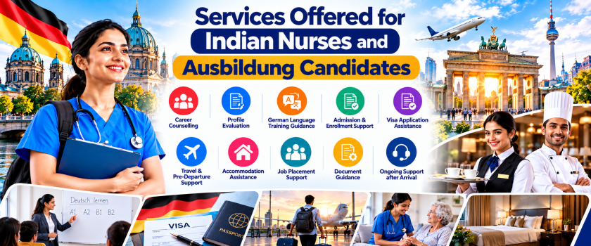 Services Offered for Indian Nurses and Ausbildung Candidates 